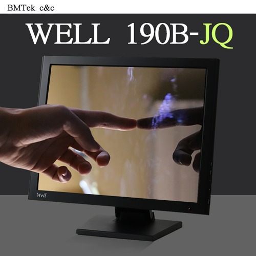 WELL 190B-JQ - 올인원 터치 패널PC/ 19인치/ 블랙/ 셀러론-J1900